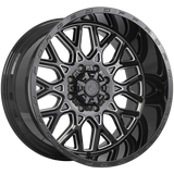 Gloss Black - Milled Edge 22x12.0 8x180 Conical Forged Wheels