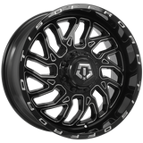 Gloss Black - Milled Edge 20x9.0 5x139.7/5x150 Conical TIS Wheels