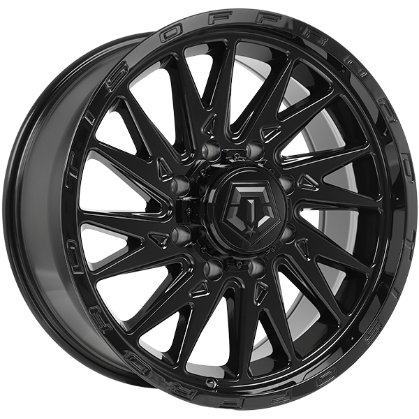 Gloss Black 20x9.0 8x180 Conical TIS Wheels