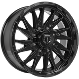 Gloss Black 20x9.0 8x180 Conical TIS Wheels