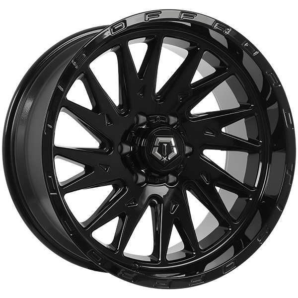 Gloss Black 20x10.0 6x139.7 Conical TIS Wheels