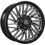 Gloss Black - Milled Edge 20x9.0 6x135/6x139.7 Conical TIS Wheels
