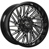 Gloss Black - Milled Edge 20x10.0 6x135/6x139.7 Conical TIS Wheels