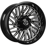 Gloss Black - Milled Edge 20x10.0 8x165.1 Conical TIS Wheels