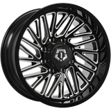 Gloss Black - Milled Edge 20x10.0 8x180 Conical TIS Wheels
