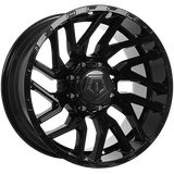 Gloss Black 20x10.0 8x165.1 Conical TIS Wheels