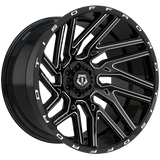Gloss Black - Milled Edge 20x10.0 6x135/6x139.7 Conical TIS Wheels