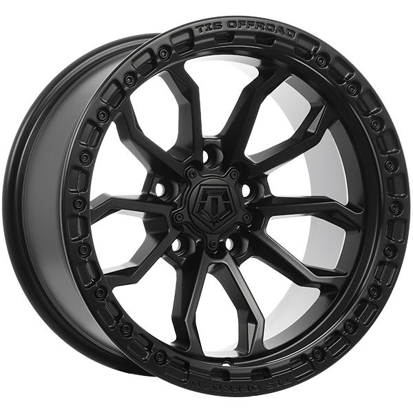 Satin Black 17x9.0 5x127 Conical TIS Wheels