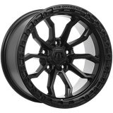 Satin Black 17x9.0 5x127 Conical TIS Wheels