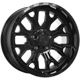 Gloss Black 20x10.0 5x139.7/5x150 Conical TIS Wheels