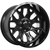 Gloss Black 20x12.0 6x135/6x139.7 Conical TIS Wheels