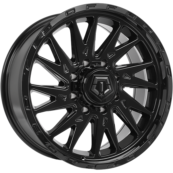 Gloss Black 22x12.0 8x165.1 Conical TIS Wheels