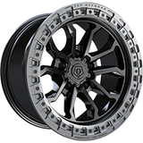 Satin Black 20x9.0 6x139.7 Conical TIS Wheels