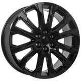 Gloss Black 20x8.0 6x132 Conical ART Replica