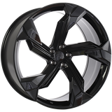 Gloss Black 22x10.0 5x112 Radius R14 ART Replica