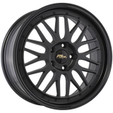 Satin Black - Gloss Black Lip 18x8.0 5x114.3 Conical 720 Form