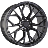 Gloss Black 20x9.0 5x112 Conical 720 Luxury