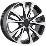 Gloss Black - Machined Face 17x7.0 5x114.3 Flat OE ART Replica