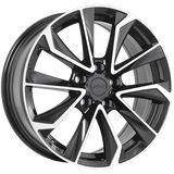 Gloss Black - Machined Face 17x7.5 5x114.3 Flat OE ART Replica