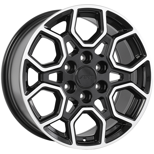 Gloss Black - Machined Face 18x8.0 6x135 Conical ART Replica