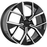 Gloss Black - Machined Face 19x8.5 5x112 Radius R13 ART Replica