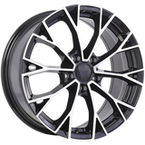 Gloss Black - Machined Face 17x7.5 5x112 Radius R13 ART Replica