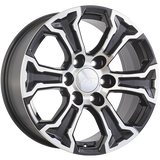 Gloss Black - Machined Face 18x8.5 6x139.7 Conical ART Replica
