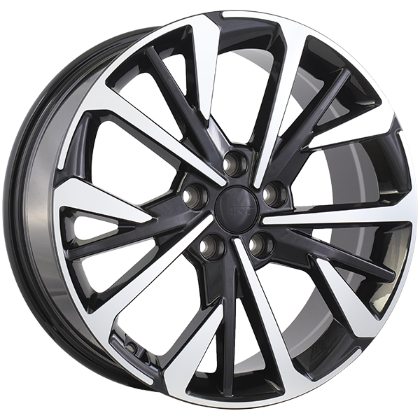 Gloss Black - Machined Face 18x7.5 5x114.3 Conical ART Replica