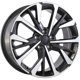 Gloss Black - Machined Face 18x7.5 5x114.3 Conical ART Replica