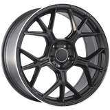 Satin Black - Machined Lip 19x8.5 5x112 Radius R14 ART Replica
