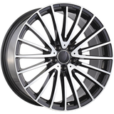Gloss Black - Machined Face 19x9.5 5x112 Radius R14 ART Replica
