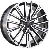 Gloss Black - Machined Face 20x8.0 5x112 Conical ART Replica