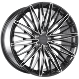 Gloss Black - Machined Face 20x9.0 5x108 Conical Ruffino