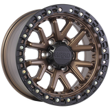 Satin Bronze Face - Satin Black Lip 17x8.5 6x139.7 Conical Ruffino HARD