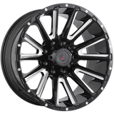 Gloss Black - Milled Edge 20x10.0 8x170 Conical Forged Wheels