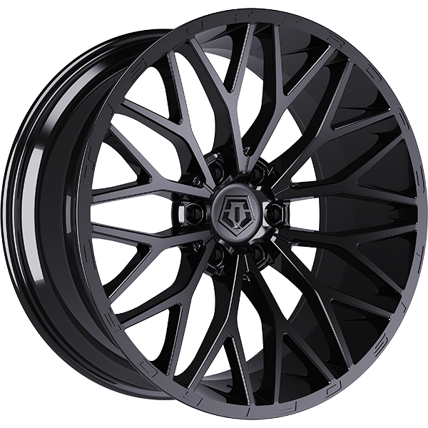 Gloss Black 22x12.0 6x139.7 TIS Wheels