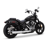 Vance & Hines 2025+ HD Softail Twin Slash 4in Round Chrome Slip-On Exhaust