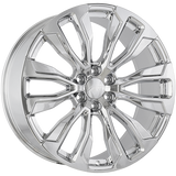 Chrome 22x9.0 6x139.7 Conical ART Replica