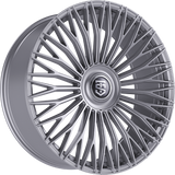 Silver 20x8.5 5x112/5x114.3 Conical TIS Wheels