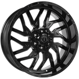 Gloss Black 20x9.0 5x127/5x139.7 Conical TIS Wheels