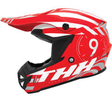 THH Helmets T730X Twister Red/Silver Youth - Small