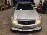 2007-2009 Infiniti G35 Sedan OEM Sport Lip 2PC Front Splitter