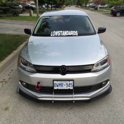 2011-2014 Volkswagen Jetta MK6 Votex Lip 2PC Front Splitter