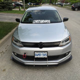2011-2014 Volkswagen Jetta MK6 Votex Lip 2PC Front Splitter