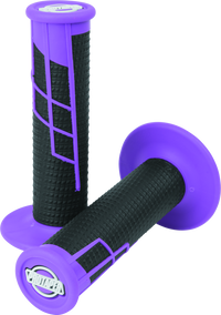 ProTaper Clamp-On 1/2 Waffle Grips - Neon Purple/Black