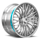 Sentali Barrel Forged Polished Lip / Hyper Silver Centre SB1 22x9.5 5x115 Wheels