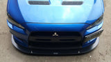 2007-2015 Mitsubishi EVO X 2PC Front Splitter