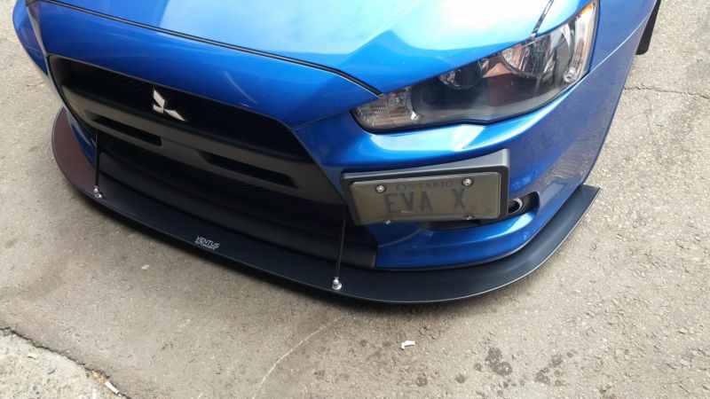 2007-2015 Mitsubishi EVO X 2PC Front Splitter