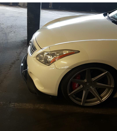 2008-2013 Infiniti G37 Coupe 2PC Front Splitter