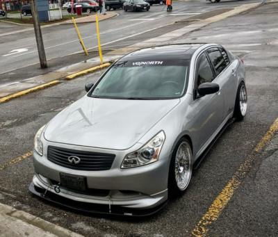2007-2009 Infiniti G35 Sedan OEM Sport Lip 2PC Front Splitter